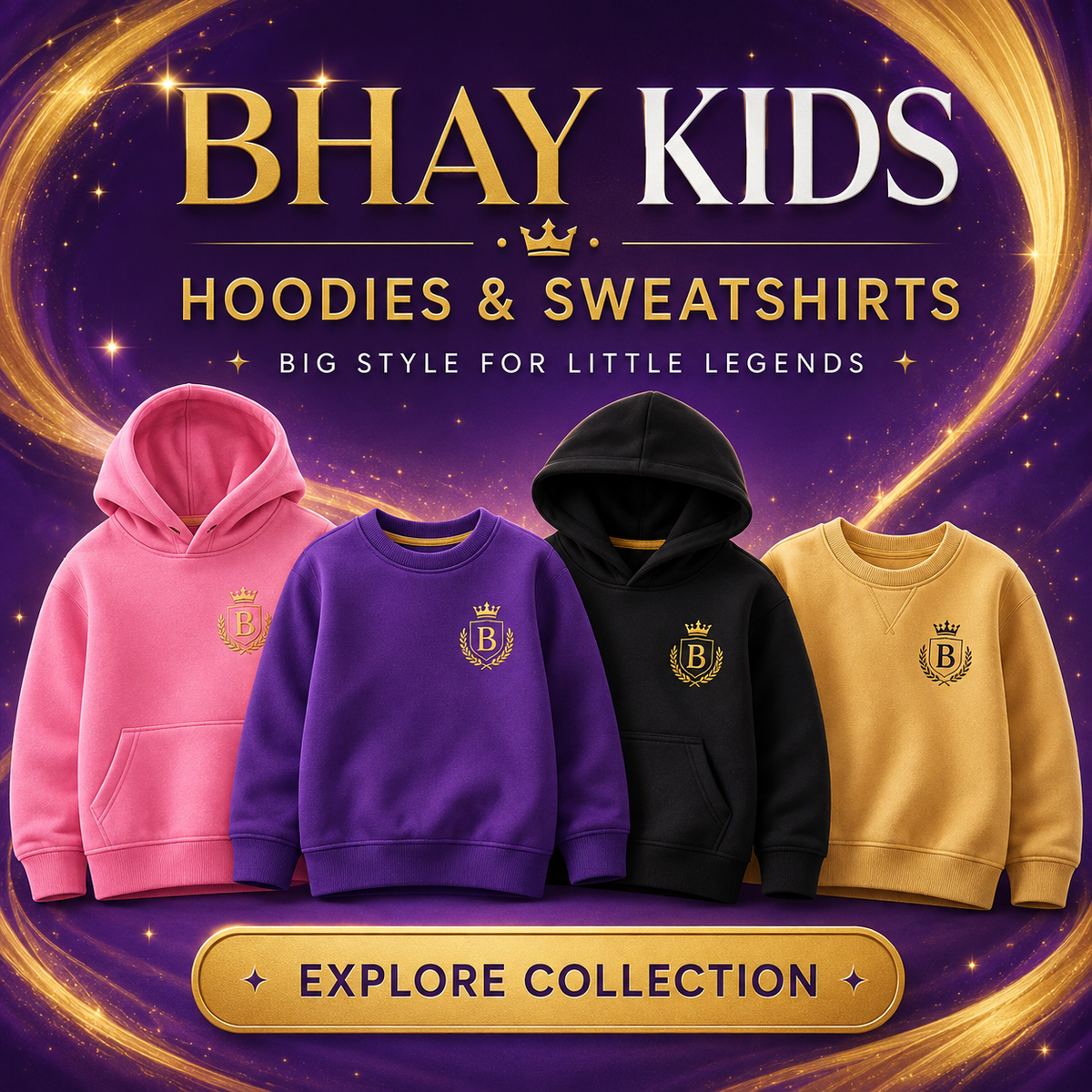 BHAY Kids Hoodies/Sweatshirts