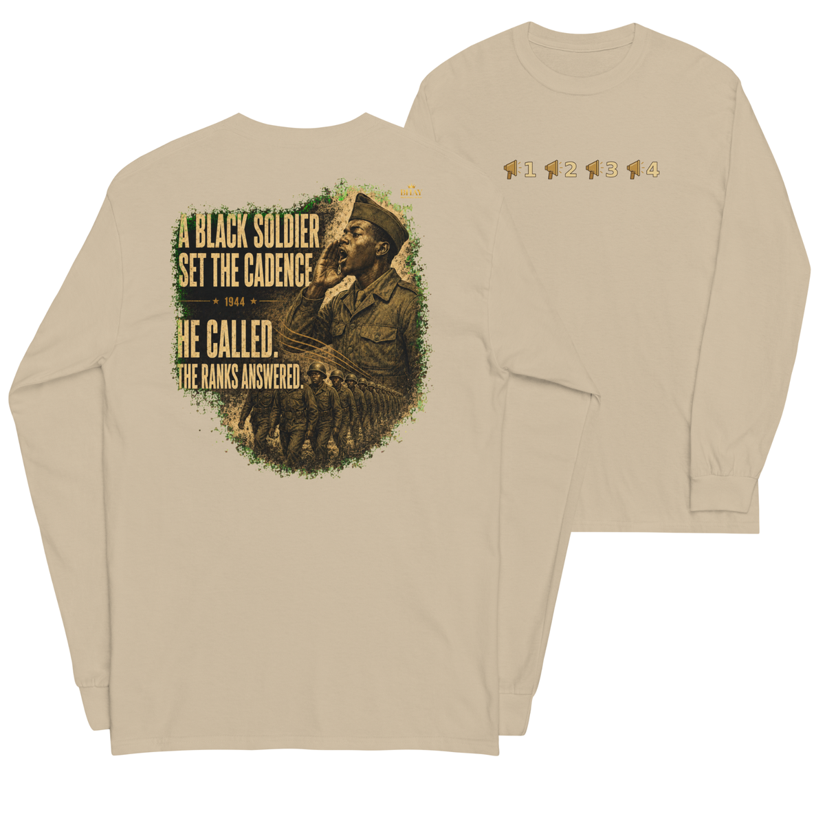 A Black Soldier Set the Cadence – Legacy Long Sleeve Tee