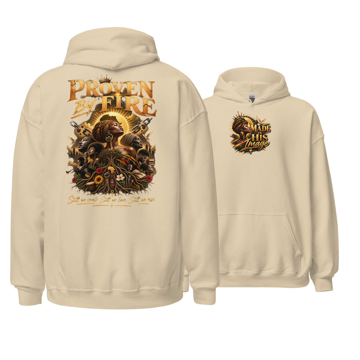 Proven by Fire Premium Hoodie – Her Legacy